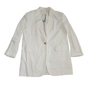 H&M Off-White Single-Button Blazer